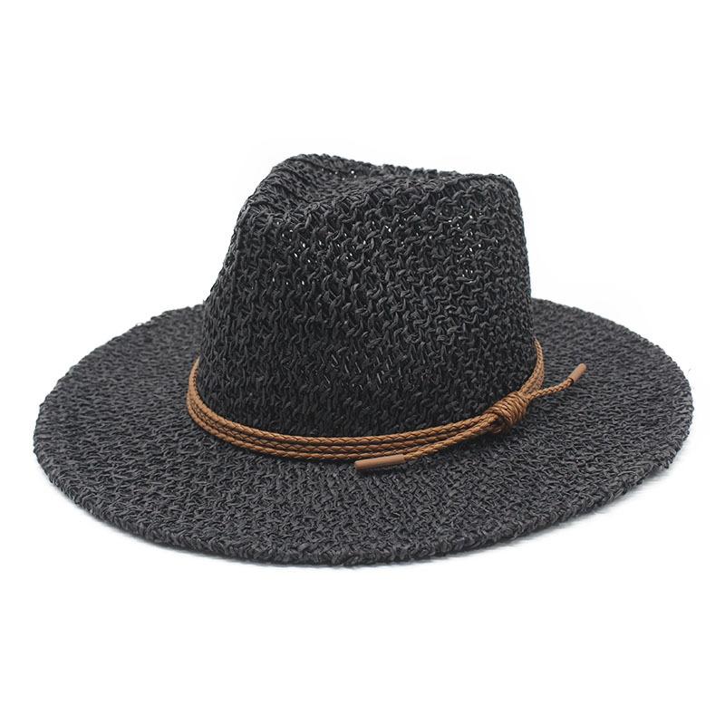 Straw Hat Summer Outing Sun Hat Western Cowboy Hat Jazz Hat Beach Visor