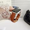 Curea compatibilă din piele pentru Apple Watch S10 - Model litchi, iWatch 9876, SE, Ultra