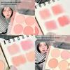 Mingxi Zhi Quad-Color Blush Palette: Matte Nude, Brightening, Contouring, 3D Highlight.
