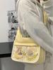 College Style Minimalist Large Capacity Mailman Bag For Girls, Transparent Kawaii Single Shoulder Crossbody Bag, Y2K Ita Bag
