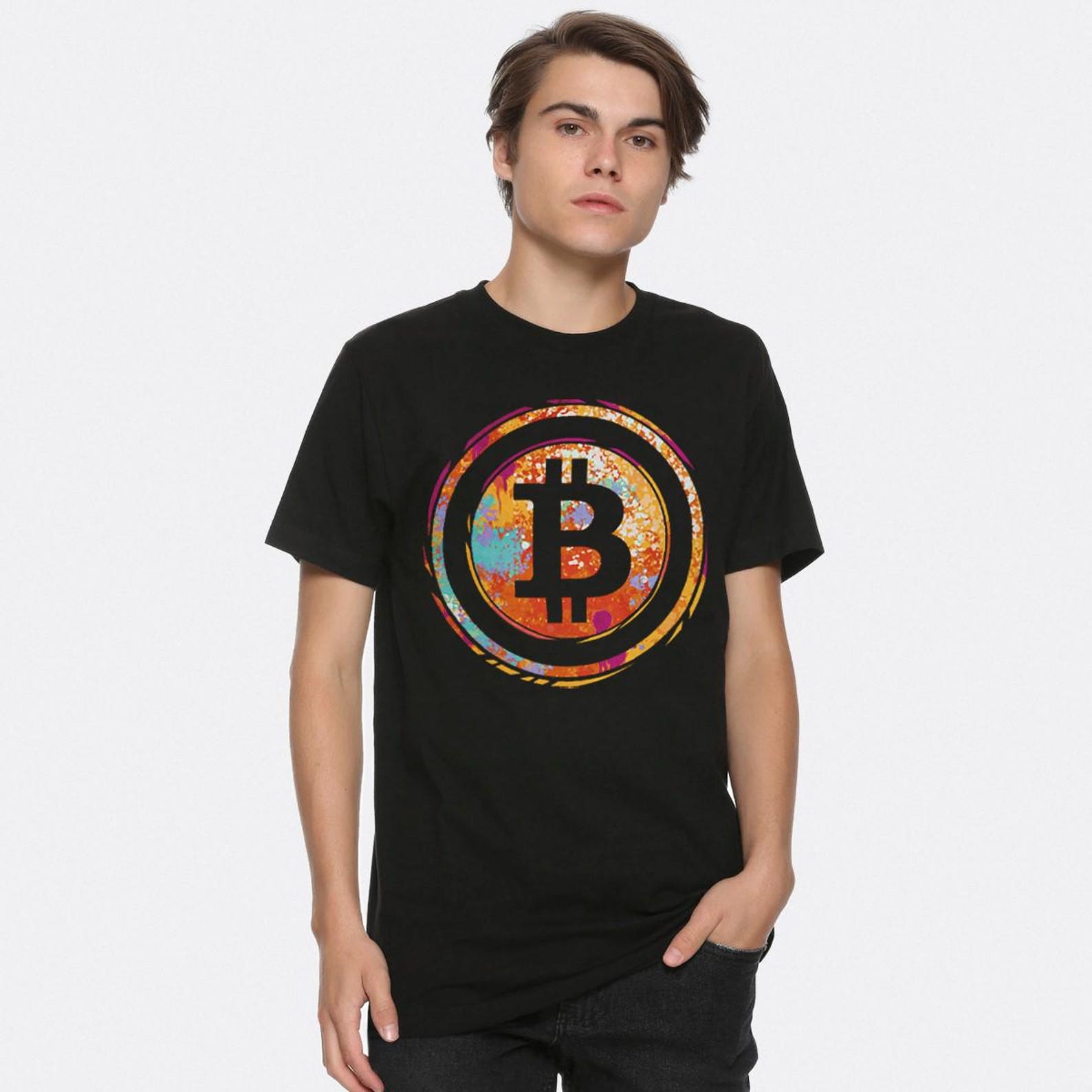 Bitcoin Logo T-Shirt, Men s and Women s Sizes (BTC-89411) 3XL