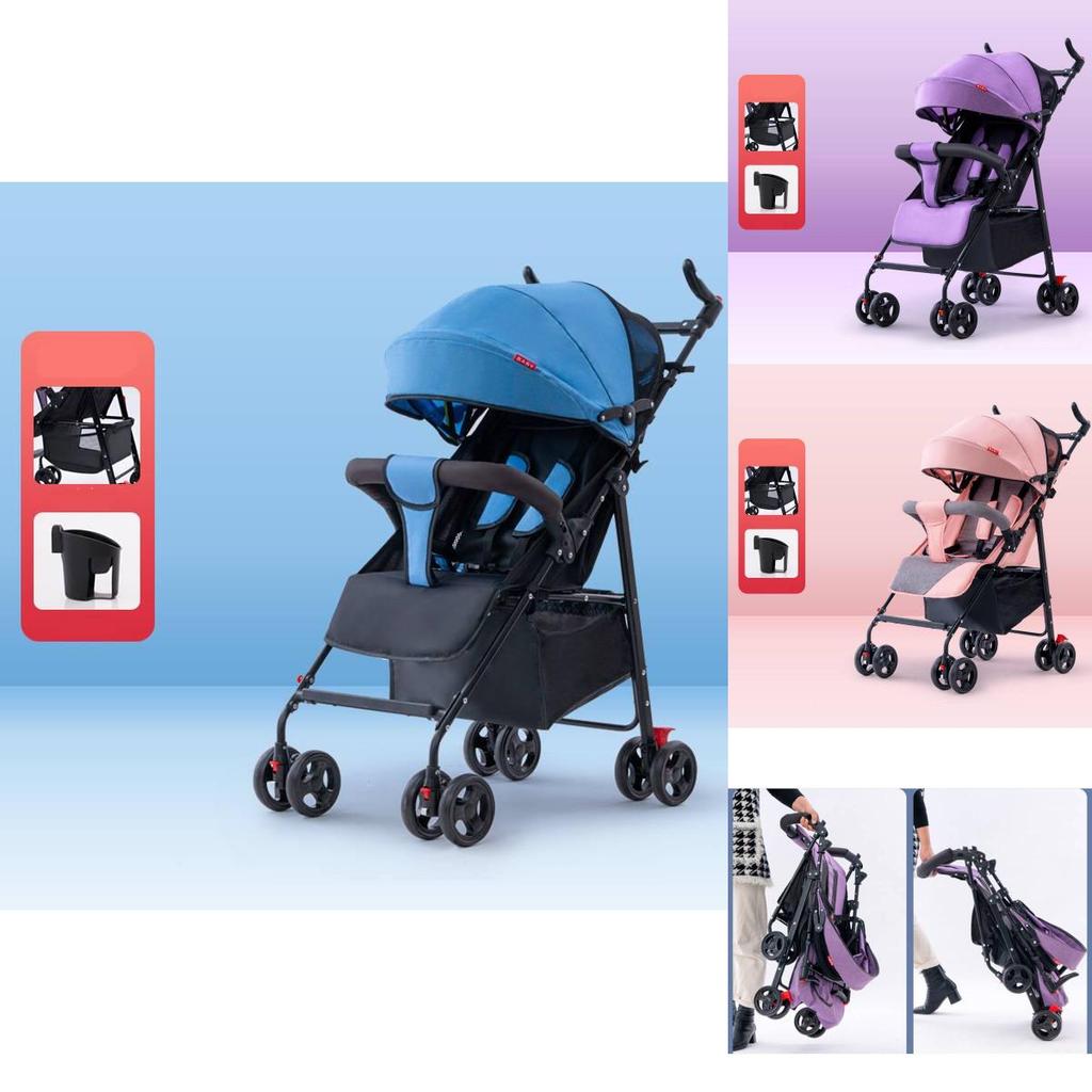 Lightweight Versatile Baby Stroller With Reclining Seat And Easy Folding Design For Comfortable Travel
