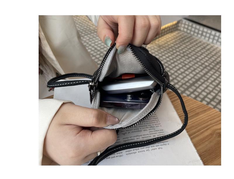 2025 Wielofunkcyjna Torba Crossbody na Telefon z Prawdziwej Skóry - Wytłaczana Skóra Bydlęca Licowa Torba na Ramię