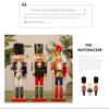 Bemalter Weihnachts-Nussknacker Vintage Handarbeit Figur Marionette Soldat Puppe Dekoration Haus