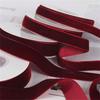 Luxurious Burgundy Velvet Ribbon - Soft, Single-Sided, And Durable For Gift Wrapping, DIY Jewelry Making, Christmas Tree Decoration, Wedding Scene Arr