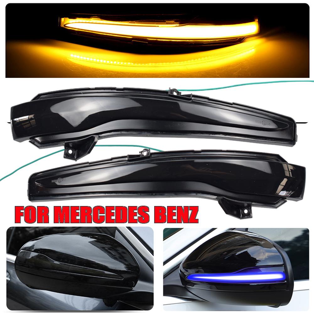 Scroll LED Dynamic Turn Signal Light For Mercedes Benz C Class W205 E W213 S W222 Side Mirror Flashing Light Repeater Blinker
