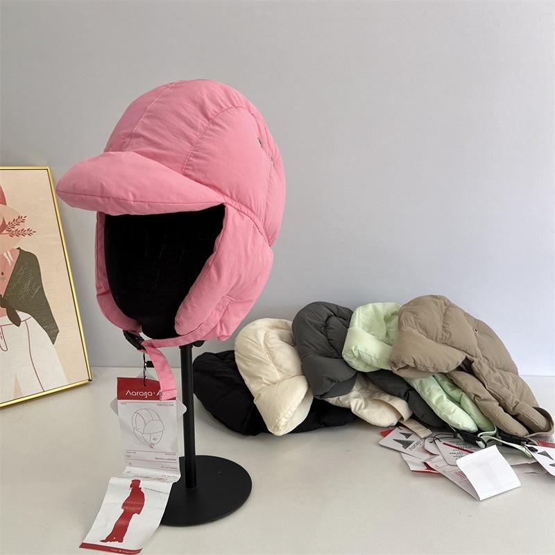Cappello Lei Feng leggero e super spesso in cotone piuma per ciclismo autunnale e invernale, cappello termico con protezione per le orecchie da uomo, cappello sottocasco antivento e anti-freddo da donna