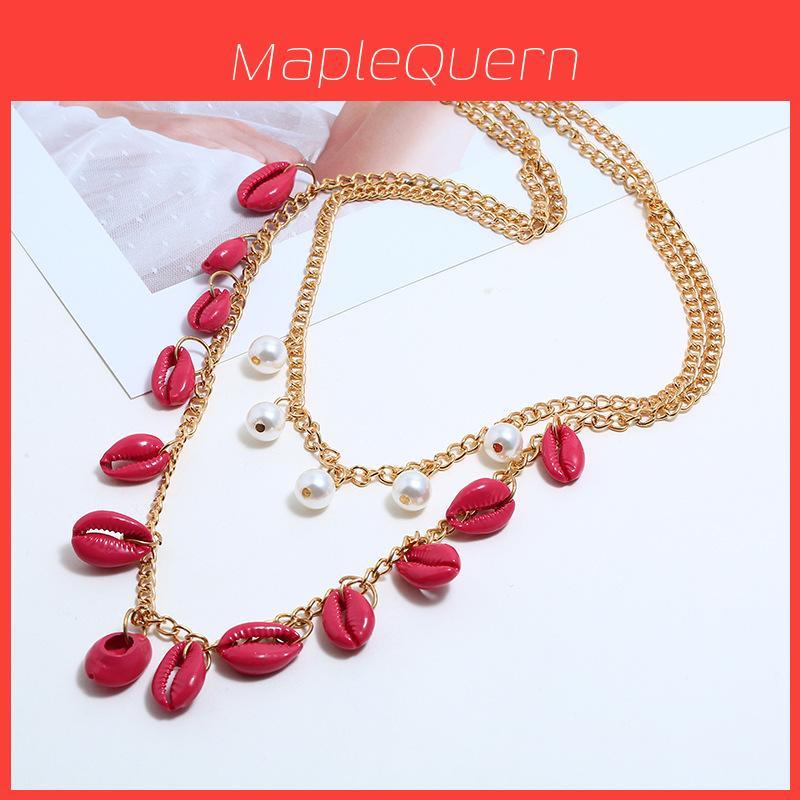 Shell Necklace Multilayer Geometric Boho Choker For Fashion Women