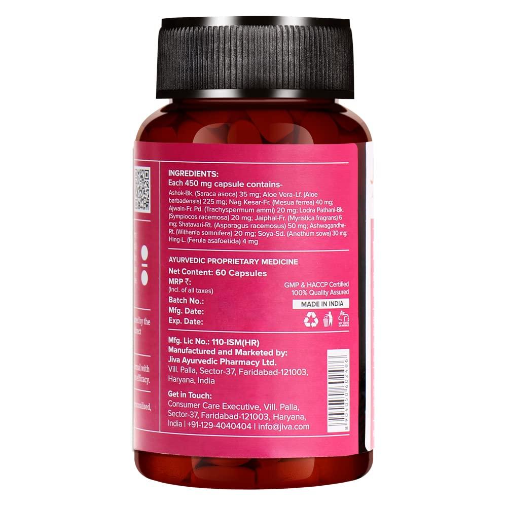 Jiva Nari Sakhi Ayurvedic Capsules for Women 60 Capsules Pack of 2 Supports Hormonal Balance and Wellness