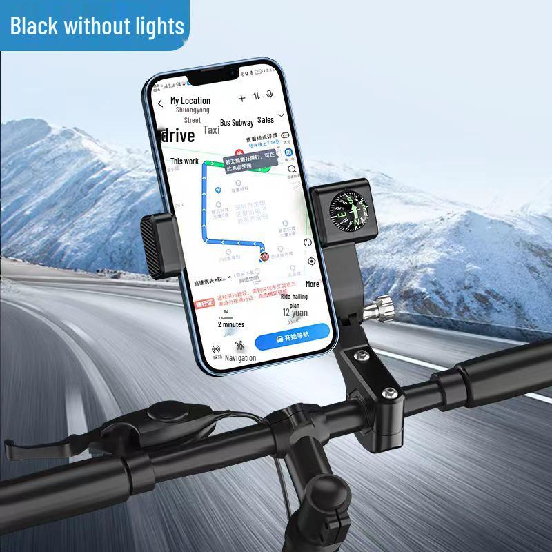 

Multi-Functional Spherical Compass with Light, Flashlight, Anti-Drop, and Phone Holder for Bicycle, Mountain Bike, Electric Vehicle, Motorcycle
