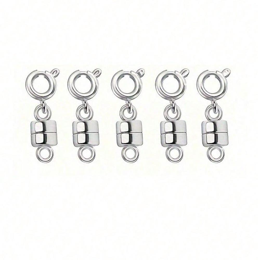 5pcs Portable Alloy Jewelry Clasps Delicate Rust-proof Bracelets Clasps Universal Jewelry Findings DIY Crafts