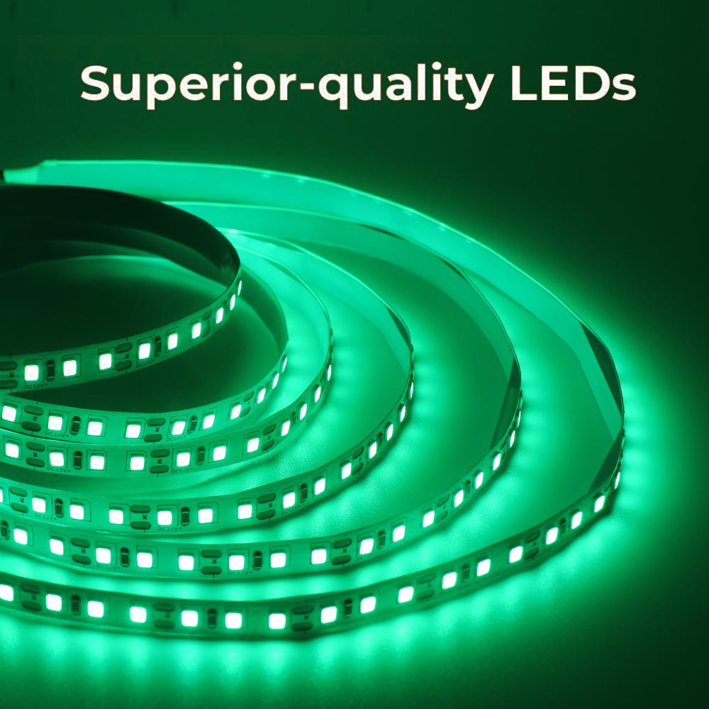 DC 12V 2835 120LEDs/M LED Strip Red/Blue/Pink/Yellow/I Blue/White/Green Home Decor Flexible Ribbon Tape Rope Light 5M/Roll