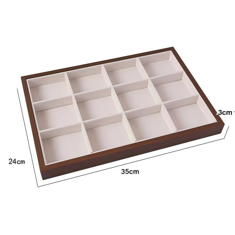 Rosewood Jewelry Box & Display Tray for Earrings and Necklaces
