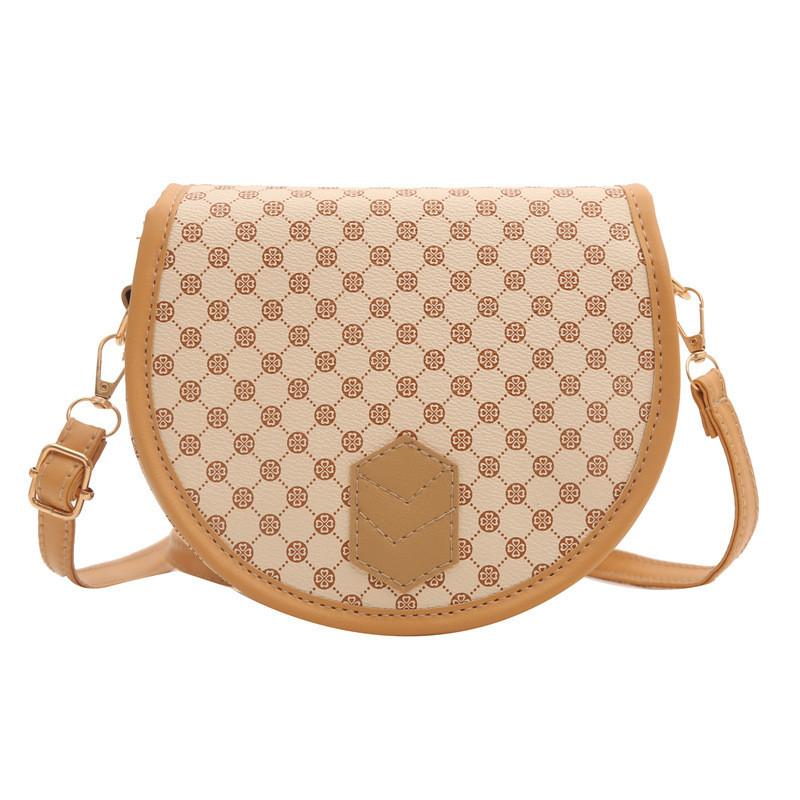 Retro Style Pu Medium Saddle Bag With Urban Minimalist Design And Phone Pocket White