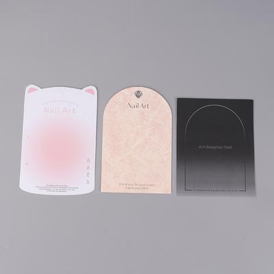10 Pcs Press-On Nail Packaging Display Handmade False Nail Design Swatch Show Card Manicure Sample Display Salon