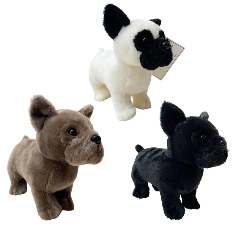 Cute Bull Terrier Plush Toy For Kids Soft And Cuddly Stuffed Animal Pet Doll Stock)