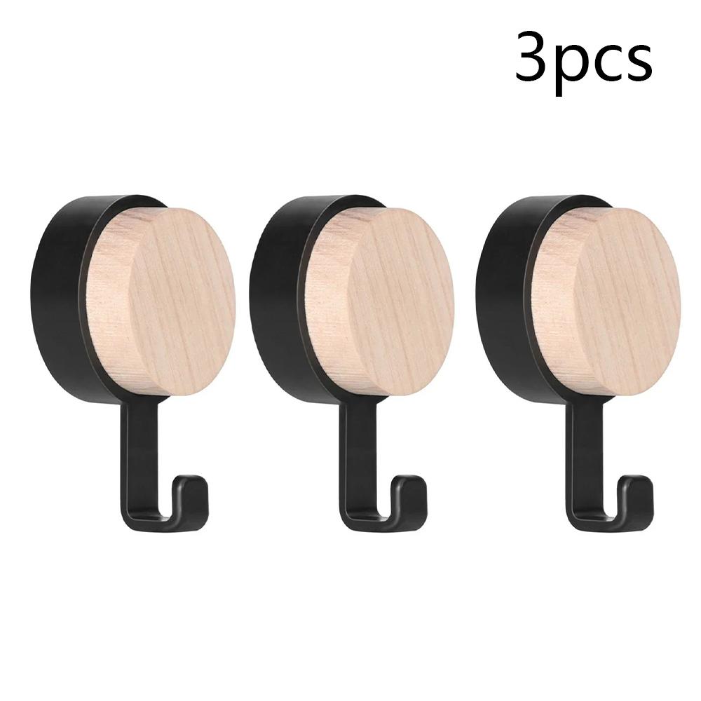 Organizator Depozitare Pălării Eșarfe Cârlige de Perete din Lemn Autoadezive Suport pentru Breloc Agățătoare de Perete pentru Ușă Agățătoare de Perete Menajer Cârlig Agățătoare Montată pe Perete