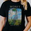 Frau mit Sonnenschirm von Claude Monet T-Shirt, Madame Monet und ihr Sohn T-Shirt, Der Spaziergang T-Shirt, Berühmtes Gemälde La Promenade T-Shirt, Feine Kunst