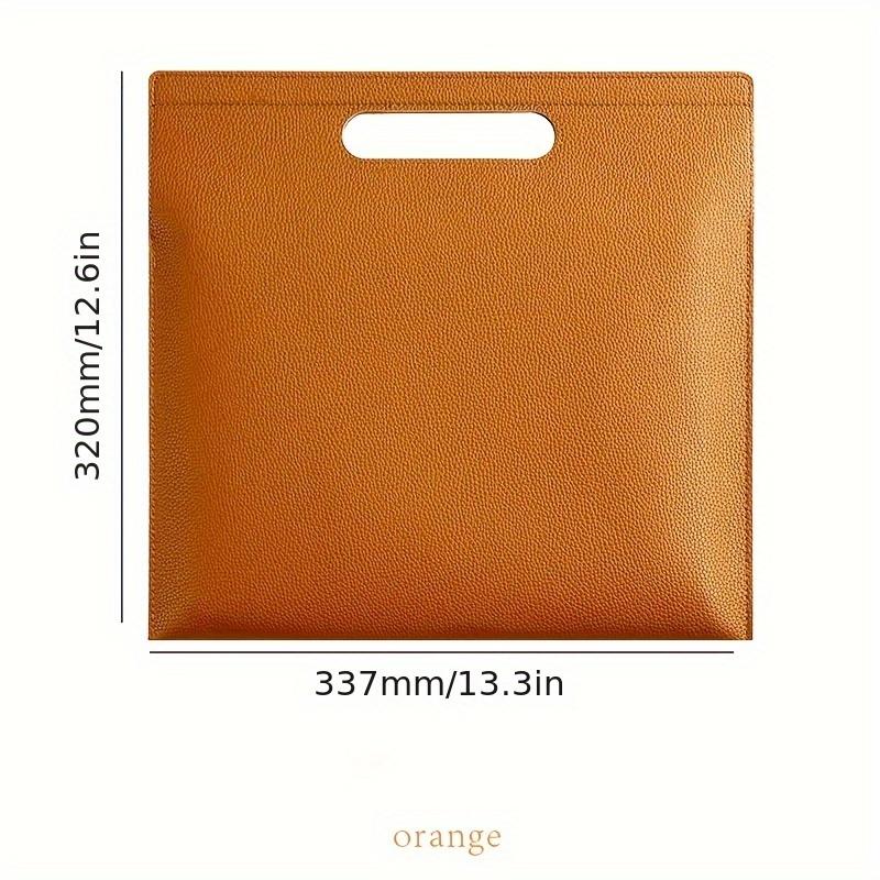 A4 PU Aktentasche, Aufbewahrungstasche für Geschäftsordner, Konferenzmappe, Informationshandbuch mit großer Kapazität, hoher ästhetischer Wert, aus PU-Material