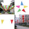 Colorful 80m for Triangle Flag Pennant Bunting String for Banner Garland Festiva X3UC