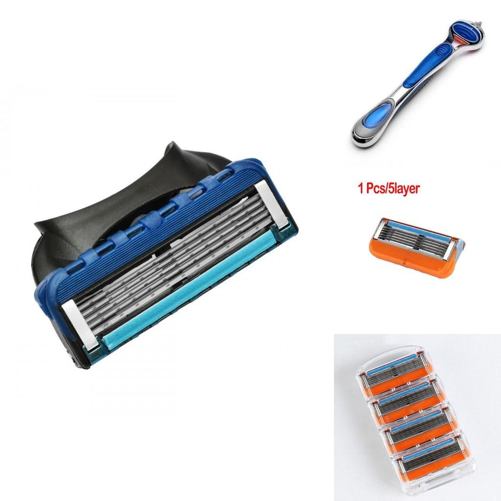 Premium 4pcs Lot Shaving Razor Blades With 5 Layer Blades For Mens Face Shaving