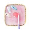 1Pc  Exclusive Nail Resin Palette Gold Edge Agate Flakes Nail Painting Color Palette Nail Display Board Tools
