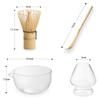 Glass Katakuchi Tea Bowl Matcha Tea Ceremony Tea Transparent Chasen Chasen and Chashaku 650ml Set, Utensils, Bowl, Holder, (100-piece Set), (Tea