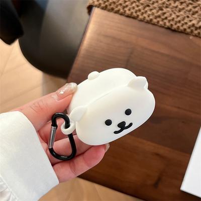 AirPods 4 ümbrisele 3D armas valge karu multika kate Apple AirPods Pro 2 laadimiskarbi kõrvaklapikott AirPods 3 2 1 jaoks