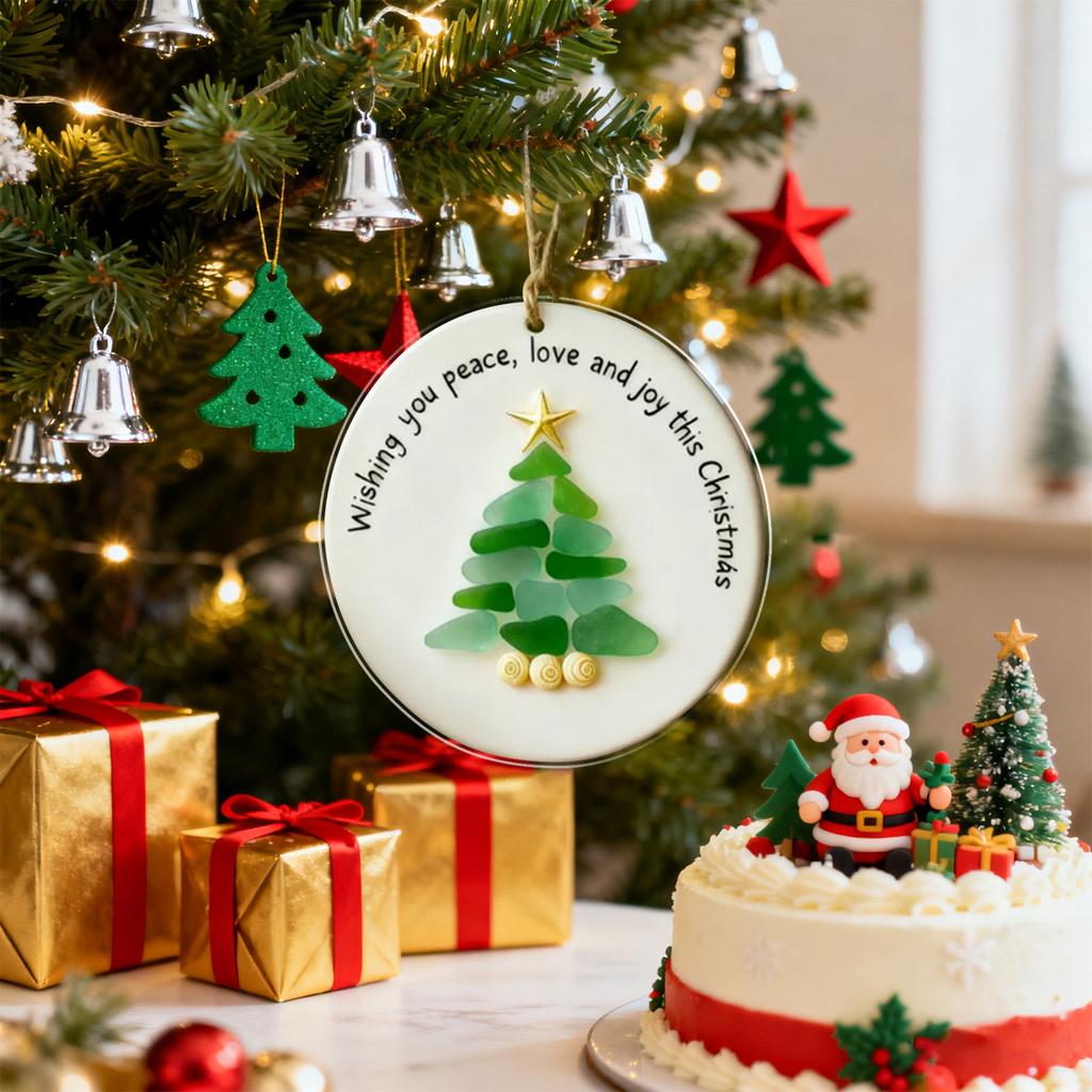 Christmas Candy Decorations, Wooden Mint Lollipops With Red And Tree Decorations And Strings, Suitable For Christmas Trees, Crafts, And Party Gifts.