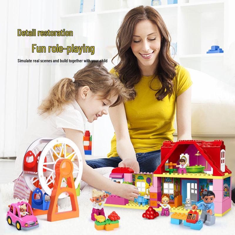 Large Building Blocks Puzzle Toy for Girls, Ages 3-6 - Early Education & Playhouse Gift