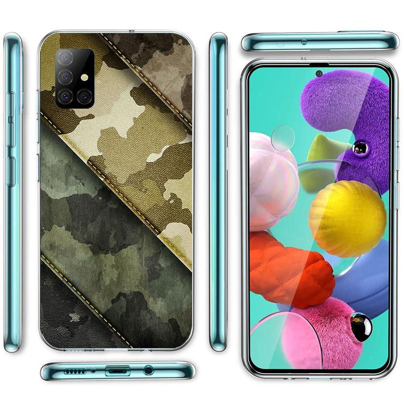 Camouflage Military Cover Phone Case For Samsung Galaxy A12 A22 A32 A52 A72 A02S Phone Case Note 20 Ultra 10 S10 Plus A51 A71 A5