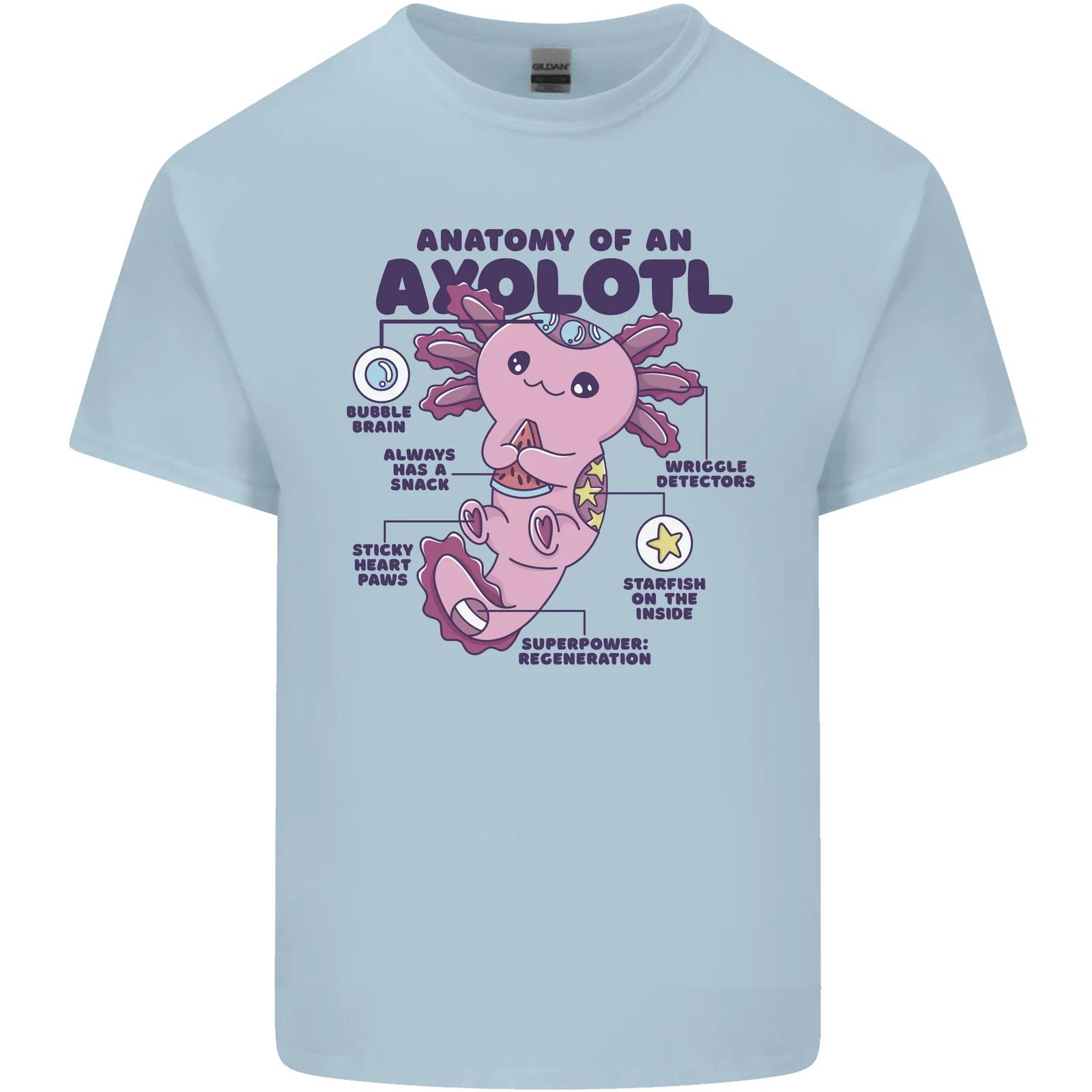 Axolotl Anatomy Kids T-Shirt Childrens 4XL