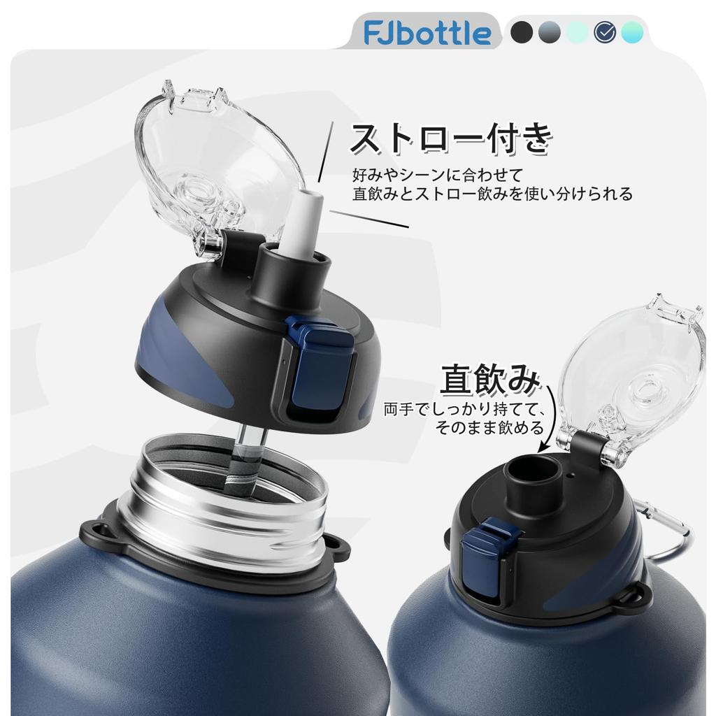 FJbottle Liter Vacuum Insulated Water Bottle with Direct Sports Jug Sports Sports Drink Large Wide Easy To Stainless Steel Bottle with Cleaning Ideal