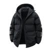 Hooded Cotton Coat Men's Winter Fashion New Loose Anti-thickening Cotton Clothing Plaid Leisure Cotton Jacket Jacket Men