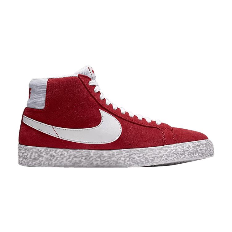 

Кроссовки унисекс Nike SB Zoom Blazer Suede Mid University красные 864349-611