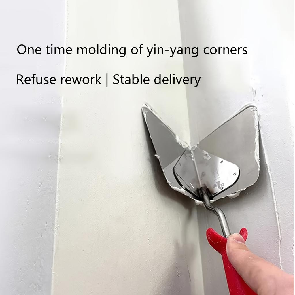 Drywall Corner Tool, Soft Grip Handle - Stainless Steel Sheetrock External Corner Trowel & Internal Corner Trowel