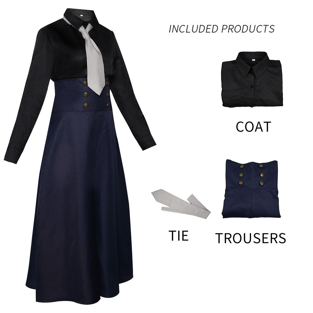 Anime Jujutsu Kaisen Season 2 Mei Mei Cosplay Costume Wig Anime Uniform Shirt Pants Tie Jujutsu Cosplay Outfits Halloween Suits