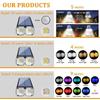 8W Upgraded Solar Landscape Light IP67 Waterproof Dusk-to-Dawn RGB White Warm White Solar Spotlights Wall Lights for Driveway 10LED