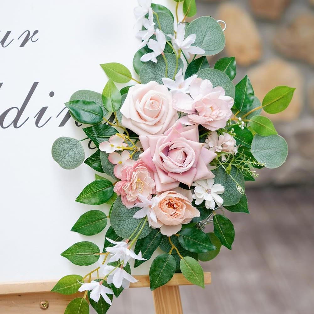 Outdoor Wedding Arch Flower Welcome Arch Door Gate Banquet Style Floral Decoration Simulation Flower Supply