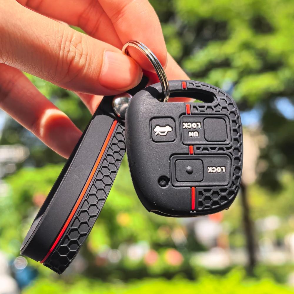

Silicone Car Key Fob Case Cover Skin For TOYOTA CAMRY RAV4 Corolla PRADO YARIS Tarago For LEXUS Keychain