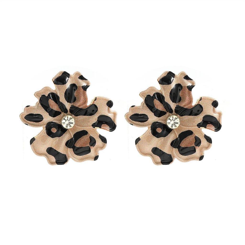 2024 Elegant Snowflake Leopard Print Ladies' Fashion Earrings