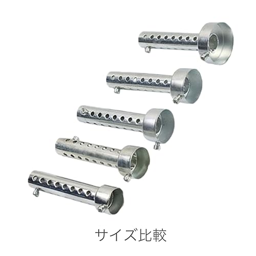 [emmy's Shop] Inner Silencer, Inner Baffle, Motorcycle, Soundproof Silencer, Long, Short (silver, 45mm)