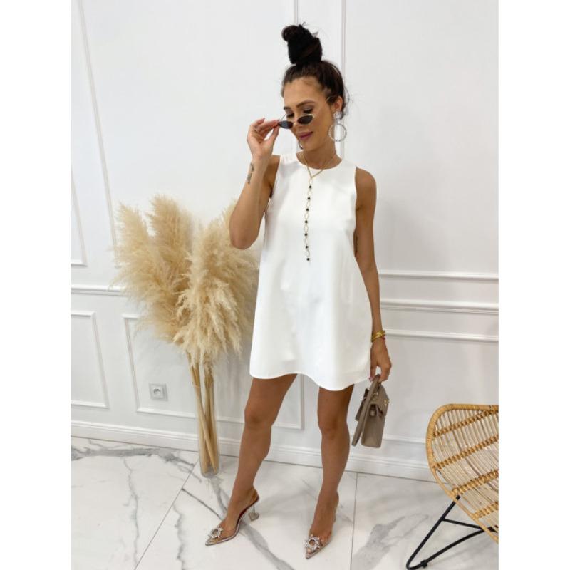 Women's New Solid Color Sleeveless Casual Top Women's Imitation Dress