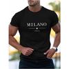 Men's Athletic T-Shirt Casual Fashion Trend Short Sleeve 3D Printing