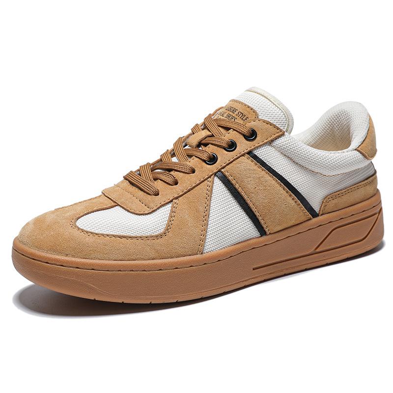 The First Layer of Pigskin, the New German Training Shoes, Men's Breathable Buneli Board Shoes, Men's Casual Single Shoes, Sports Shoes