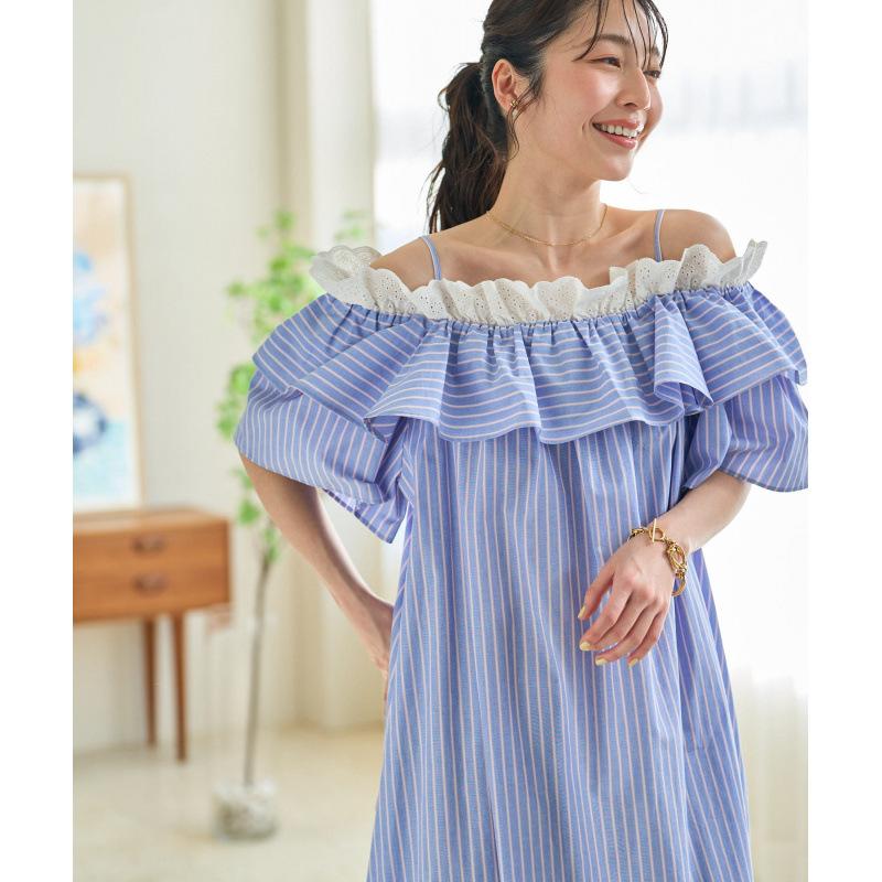 

Women s Summer Short Sleeve Loose Striped Dress Slimming Dress One Size