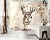 Wallpaper Deer Vintage Beige