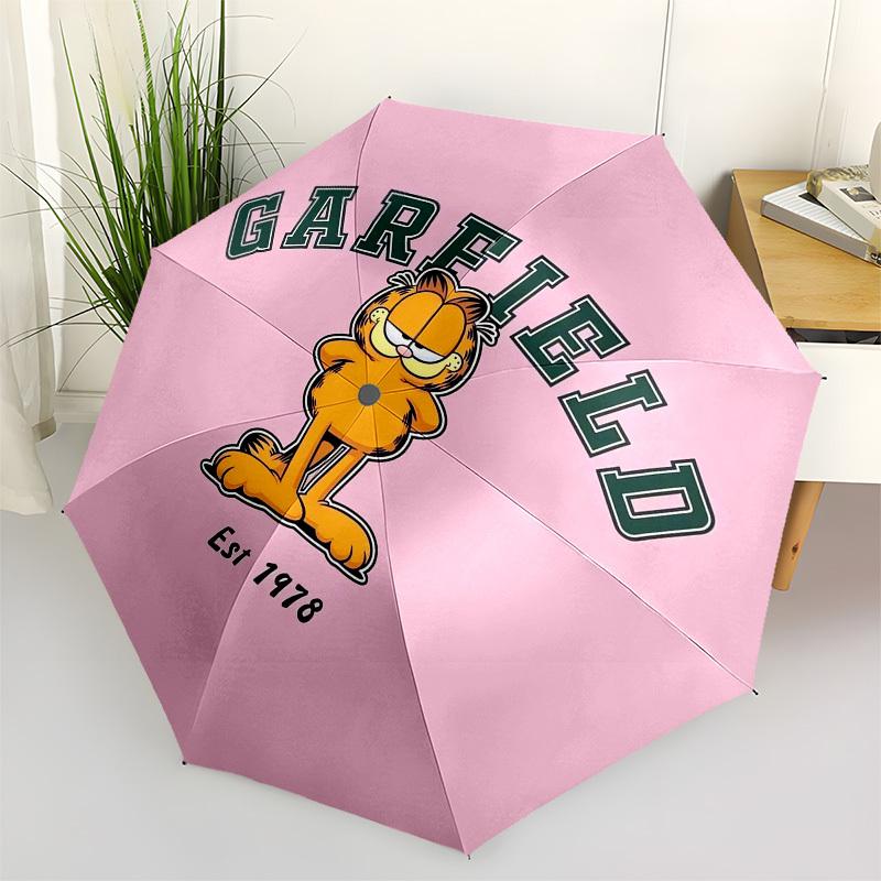 

1pc Garfield Cat Pink Shirt Umbrella with Plastic Handle,Suitable for All Seasons Home Travel Outdoor UmbrellaFP027
