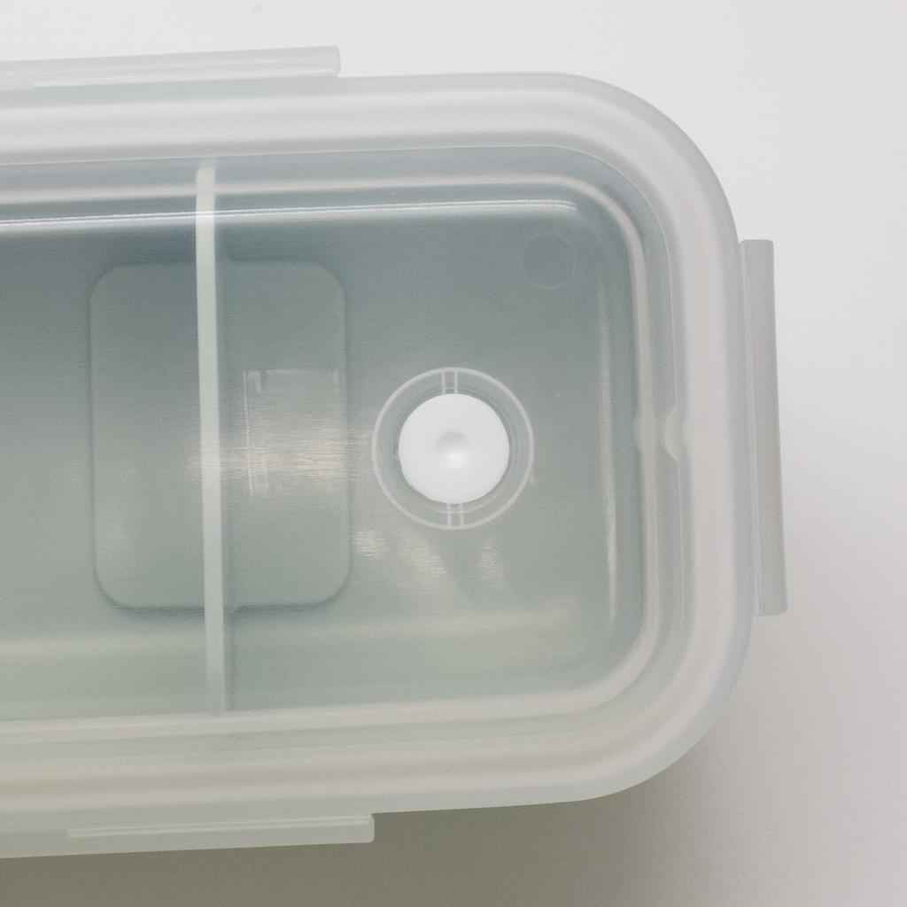 OSK Pale Color Lunch Green Dishwasher and Microwave Safe with Dividers Two-Tier Box, [HPCW-600D]