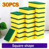 50/1Pcs Kitchen Dishwashing Sponge Soft Absorbent Clean Rub Pot Rust Scouring Pad Removing Kits Household Cleaning Brush Sponge